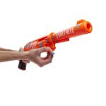 Hasbro Nerf Fortnite Six Shot Dart Blaster Camo Pulse Wrap, Hammer Action Priming, 6-Dart Drum, 6 Nerf Elite Darts F2678 5010993
