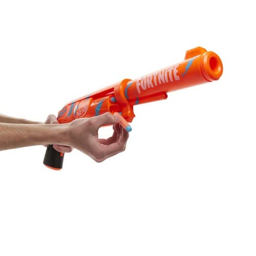 Hasbro Nerf Fortnite 6-Sh Dart Blaster -- Camo Pulse Wrap, Hammer Action Priming, 6-Dart Drum, 6 Nerf Elite Darts F2678 50109938