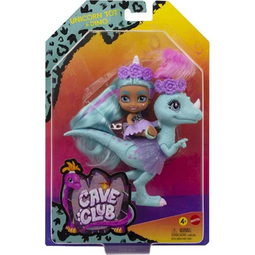 Mattel Cave Club Δεινοσαυράκια Και Φιλαράκια Unicorn Tot Doll And Dino GXP22 / GXP25 887961960068