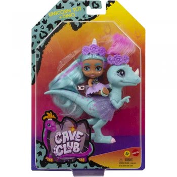 Mattel Cave Club Δεινοσαυράκια Και Φιλαράκια Unicorn Tot Doll And Dino GXP22 / GXP25 887961960068