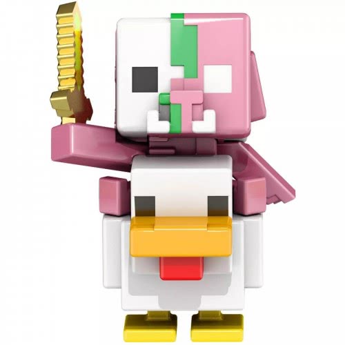 Mattel Minecraft Mini Mining Set Zombie Piglin Jockey GVL37 / GVL46 887961929331