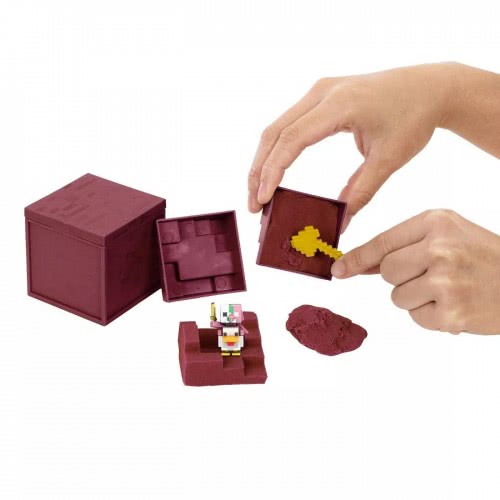 Mattel Minecraft Mini Mining Set Zombie Piglin Jockey GVL37 / GVL46 887961929331