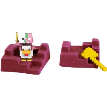 Mattel Minecraft Mini Mining Set Zombie Piglin Jockey GVL37 / GVL46 887961929331