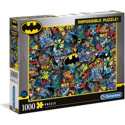 Clementoni Impossible Puzzle Batman 1000 Pieces Made In Italy, Jigsaw Puzzle For Adult And Children 1260-39575 8005125395750