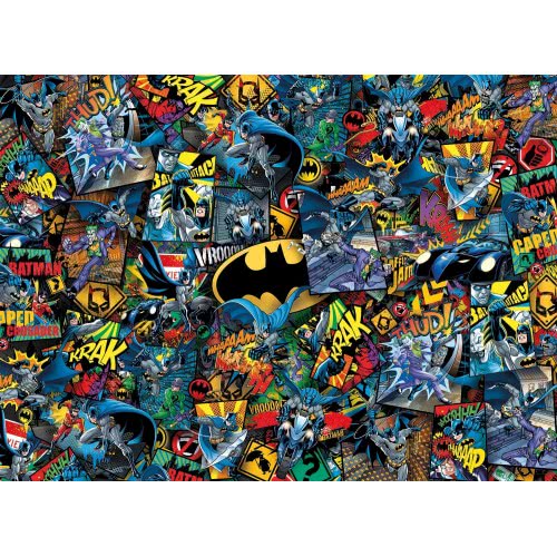 Clementoni Impossible Puzzle Batman 1000 Pieces Made In Italy, Jigsaw Puzzle For Adult And Children 1260-39575 8005125395750