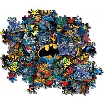 Clementoni Impossible Puzzle Batman 1000 Pieces Made In Italy, Jigsaw Puzzle For Adult And Children 1260-39575 8005125395750