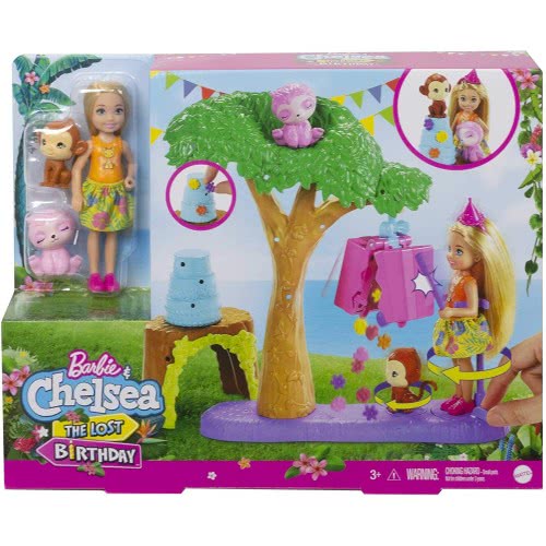 Mattel Barbie And Chelsea The Lost Birthday Party Fun Playset GTM84 887961918410