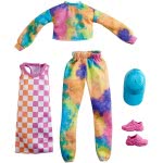 Mattel Fashions 2-Pack Clothing Set, 2 Outfits For  Doll Include Tie-Dye Joggers Και Sweatshirt, Checked Dress, Blue Cap And Pin