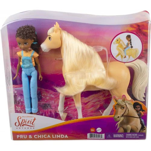 Mattel Spirit Untamed Pru And Chica Linda Σετ Άλογο Με Κούκλα GXF20 / GXF22 887961955132