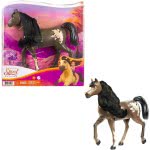 Mattel Spirit Untamed Herd Horse (Approx. 8-In), Moving Head, Bay Pinto With Long Black Mane Και Playful Stance, Great Gift For 