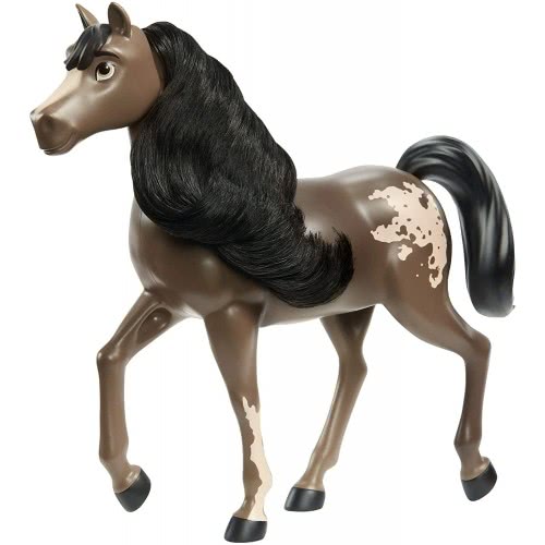 Mattel Spirit Untamed Herd Horse (Approx. 8-In), Moving Head, Bay Pinto With Long Black Mane Και Playful Stance, Great Gift For 