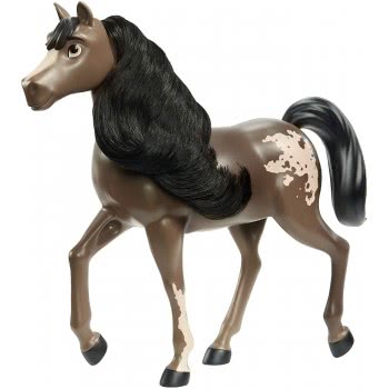 Mattel Spirit Untamed Herd Horse (Approx. 8-In), Moving Head, Bay Pinto With Long Black Mane Και Playful Stance, Great Gift For 