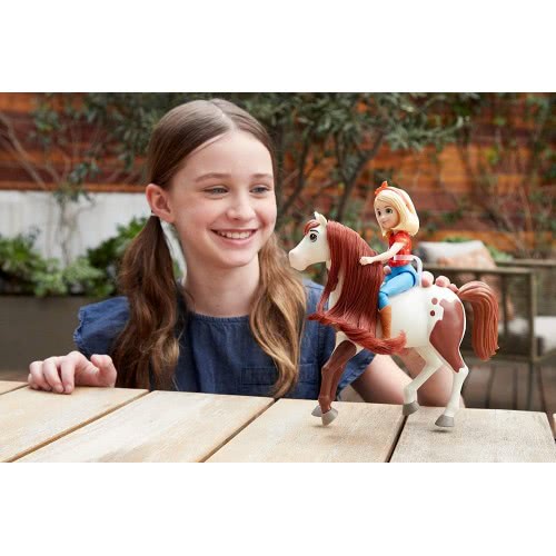 Mattel Dreamworks Spirit Abigail Κούκλα (18 Cm) With 7 Moving Joints Και Άλογο Boomerang (20Cm) GXF20 / GXF23 887961955125