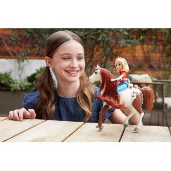 Mattel Dreamworks Spirit Abigail Κούκλα (18 Cm) With 7 Moving Joints Και Άλογο Boomerang (20Cm) GXF20 / GXF23 887961955125