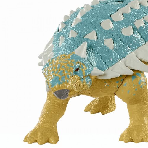 Mattel Jurassic World Roar Attack Δεινόσαυροι Με Κινούμενα Μέλη, Λειτουργία Επίθεσης Και Ήχους Ankylosaurus Bumpy GWD06 / GWY27 