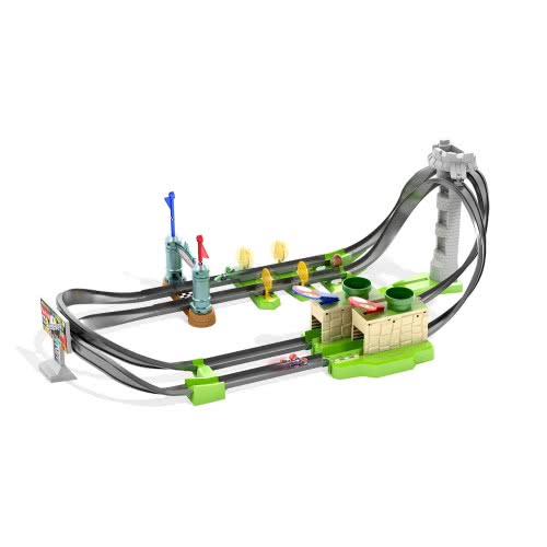 Mattel Hot Wheels Mario Kart Circuit Πίστα Ταχύτητας Με Εμπόδια Και Όχημα Die-Cast Mario Kart GHK15 887961795042