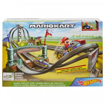 Mattel Hot Wheels Mario Kart Circuit Πίστα Ταχύτητας Με Εμπόδια Και Όχημα Die-Cast Mario Kart GHK15 887961795042