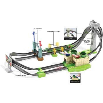Mattel Hot Wheels Mario Kart Circuit Πίστα Ταχύτητας Με Εμπόδια Και Όχημα Die-Cast Mario Kart GHK15 887961795042
