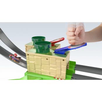 Mattel Hot Wheels Mario Kart Circuit Πίστα Ταχύτητας Με Εμπόδια Και Όχημα Die-Cast Mario Kart GHK15 887961795042