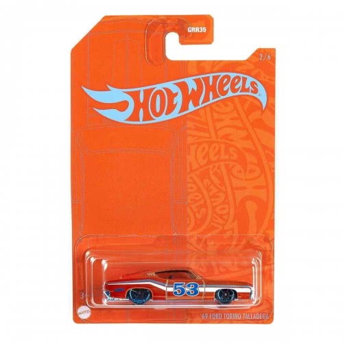 Mattel Hot Wheels Orange And Blue '69 Ford Torino Talladega GRR35 / GRR09 887961944020