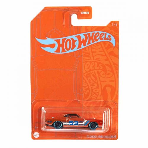 Mattel Hot Wheels Orange And Blue 70 Dodge Hemi Challenger Αυτοκινητάκια Πορτοκαλί Και Μπλε GRR35 / GRP83 887961944037