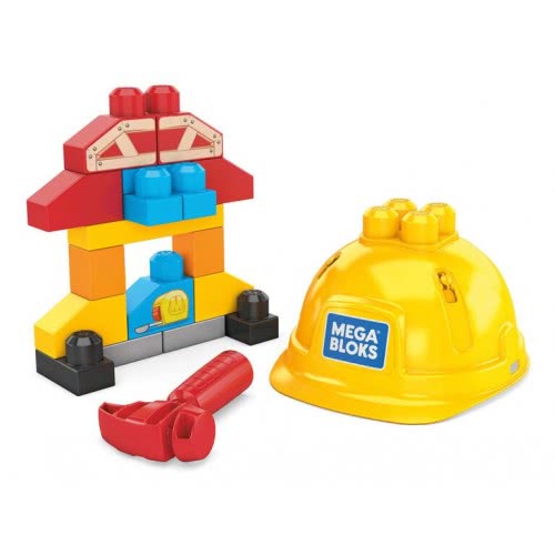 MEGA Construction Hat Κράνος, Σφυράκι Και Τουβλάκια GNT91 887961877557