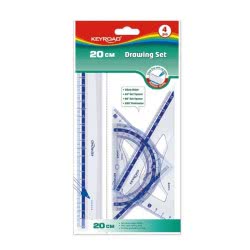 Keyroad Set 4 Pieces Plastic Rulers 20 Cm KR-971247 6954884546502