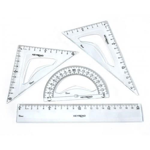 Keyroad Set 4 Pieces Plastic Rulers 20 Cm KR-971247 6954884546502