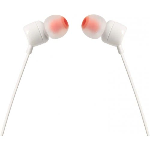 JBL T110 Purebass Ακουστικά Με Μικρόφωνο Άσπρο JBL1005 050036335577