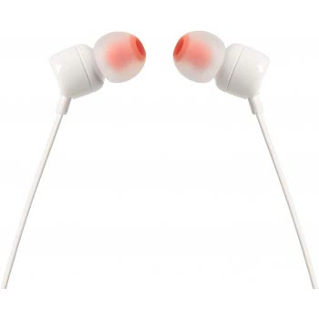 JBL T110 Purebass Headphones - White JBL1005 050036335577
