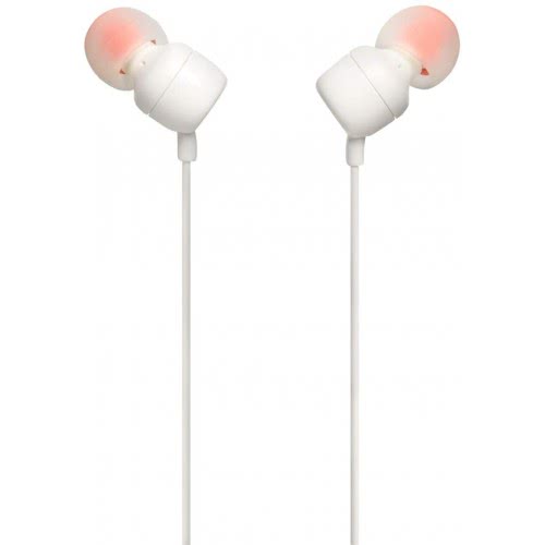 JBL T110 Purebass Headphones - White JBL1005 050036335577