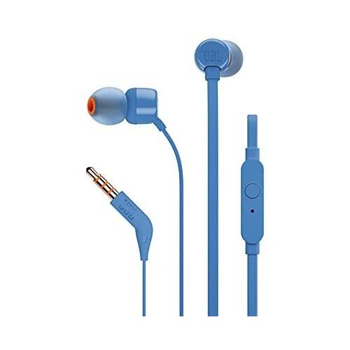 JBL T110 Purebass Headphones - Blue JBL1003 050036335584