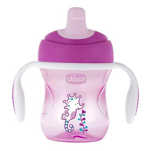 Chicco Εκπαιδευτικό Κύπελλο 6M+ 200Ml Light Pink Ροζ F04-06921-10-01 8058664070008