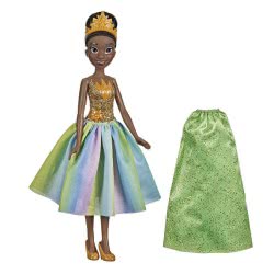 Hasbro Disney Princess Party Fashion Tiana, Fashion Doll With Extra Skirt And Accessories F1557 / F1855 5010993846900