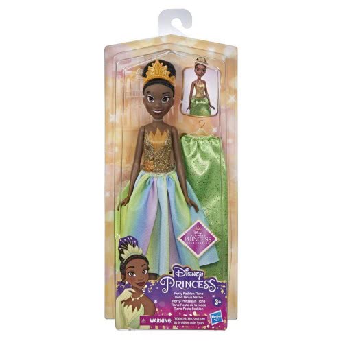 Hasbro Disney Princess Party Fashion Tiana, Fashion Doll With Extra Skirt And Accessories F1557 / F1855 5010993846900