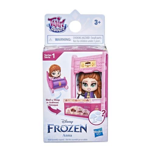 Hasbro Frozen 2 Twirlabouts Series 1 Anna Sled To Shop Playset, Includes Anna Doll And Accessories, Toy For Kids 3 And Up F1822 
