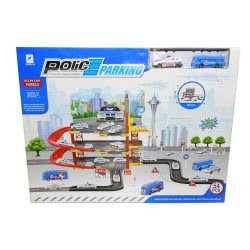 Toys-shop Choice Police Parking Lot Με 2 Αυτοκινητάκια KD256507 5262088565078
