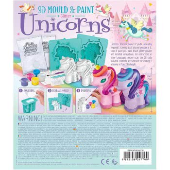 4M Mould Και Paint 3D Glitter Unicorn 4770 4893156047700