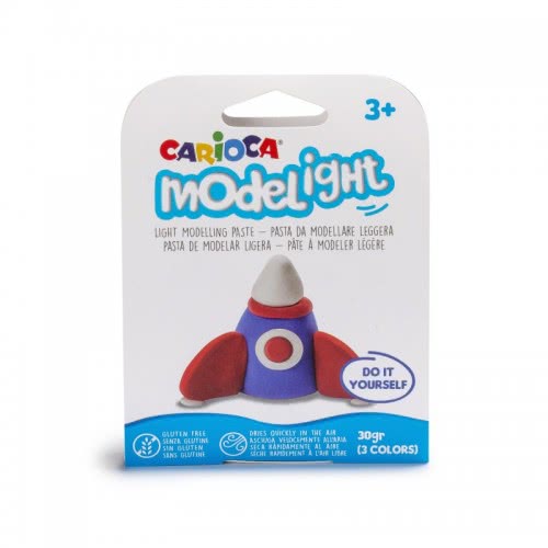 CARIOCA Πλαστοζυμαράκια Modelight 30Gr Πύραυλος C43307 / ROCKET 8003511054274
