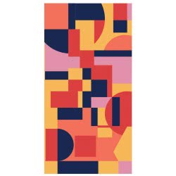 AlpinTec Πετσέτα Microfiber Dryfast Shapes Ii Xxl 90X180 BMS-XXL-2 4891321280907