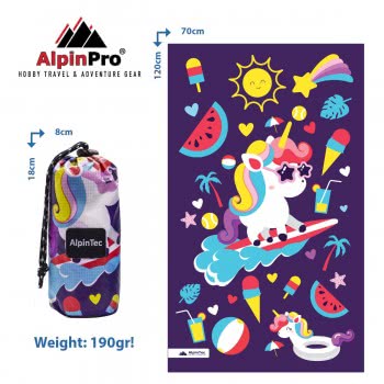 AlpinTec Microfiber Dryfast Surfing Pony L 70X120 CMS-L-1 4891321280853