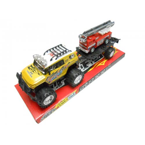 Toys-shop Choice Friction Τζιπ Και Πυροσβεστική Με Τρέιλορ Tow Truck 44Εκ KD264205 5262088642052