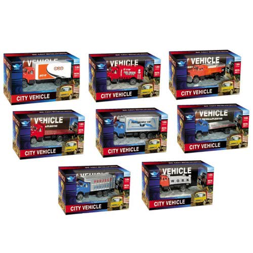 Toys-shop Choice Μεταλλικά Φορτηγά 1:64 City Vehicles KD265270(1-8) 5262088652709