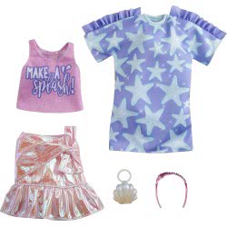 Mattel Μόδες Σετ Των 2 - Star Shirt Dress And More GWC32 / GRC88 887961901368