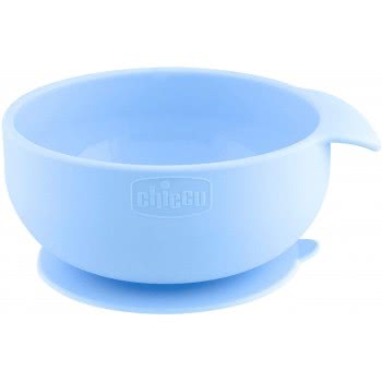 Chicco Silicone Bowl With Suction Cup, Blue, 6 M+ F05-10221-20 8058664127771