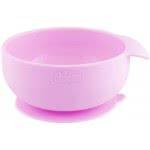 Chicco Μπωλ Σιλικόνης Με Βεντούζα, Ροζ 6 M + F05-10221-10 8058664127764