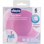 Chicco Μπωλ Σιλικόνης Με Βεντούζα, Ροζ 6 M + F05-10221-10 8058664127764