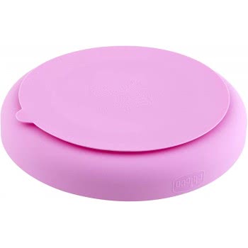 Chicco Plate With Suction Cup For Babies And Children, Silicone Plate In Compartments With 3 Areas, Soft And Durable, F05-10216-