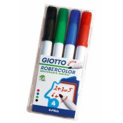 Giotto Μαρκαδόροι Ασπροπίνακα Μεσαίοι Σετ 4 Τεμάχια 000413300 8000825413308