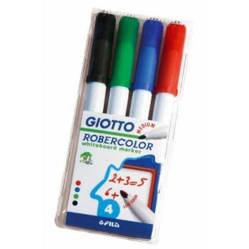 Giotto Μαρκαδόροι Ασπροπίνακα Μεσαίοι Σετ 4 Τεμάχια 000413300 8000825413308